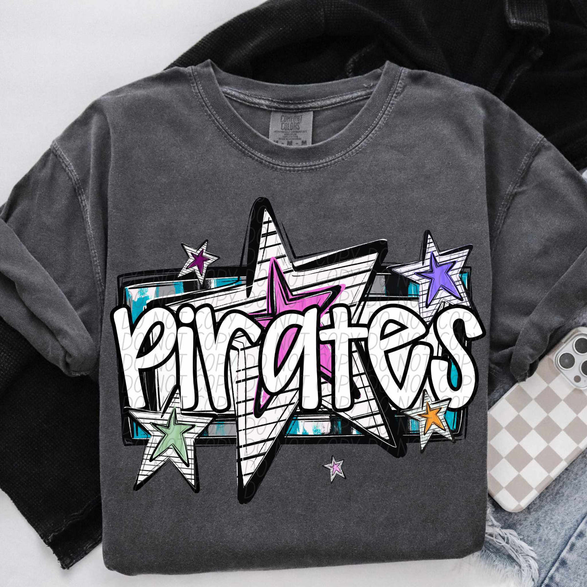 Pirates stars (CITY) 84950 DTF transfer