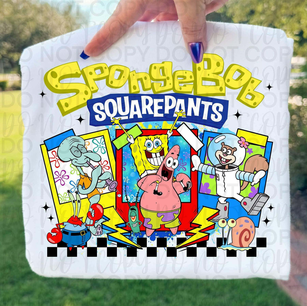 Sponge Polaroid cards Sunday special DTF transfer