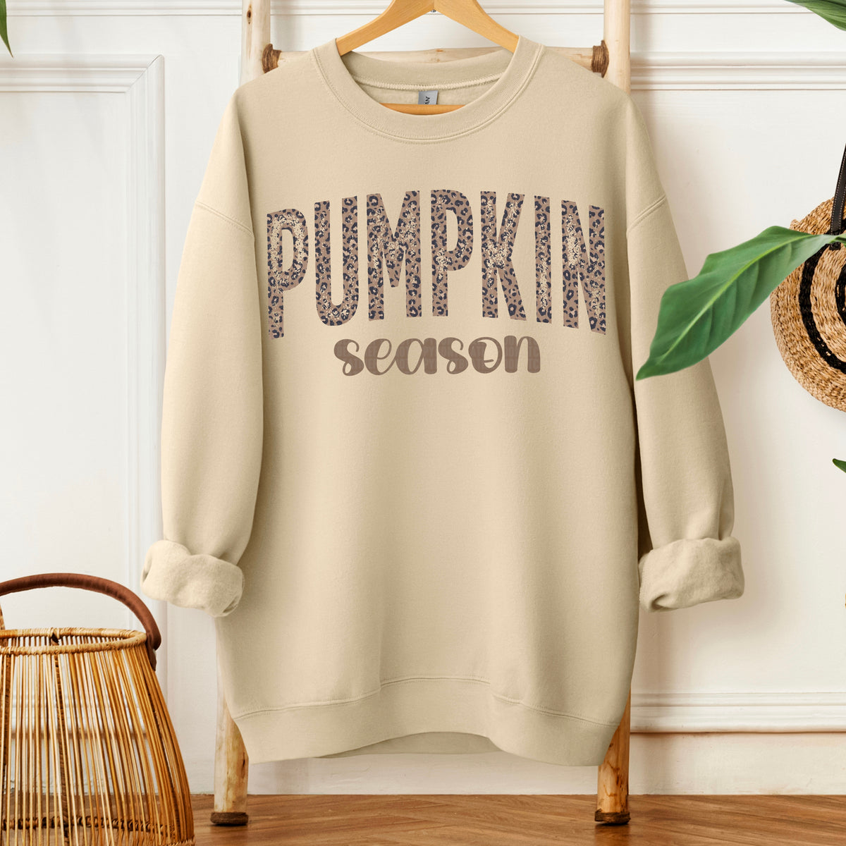Pumpkin season leopard 109732 DTF transfer