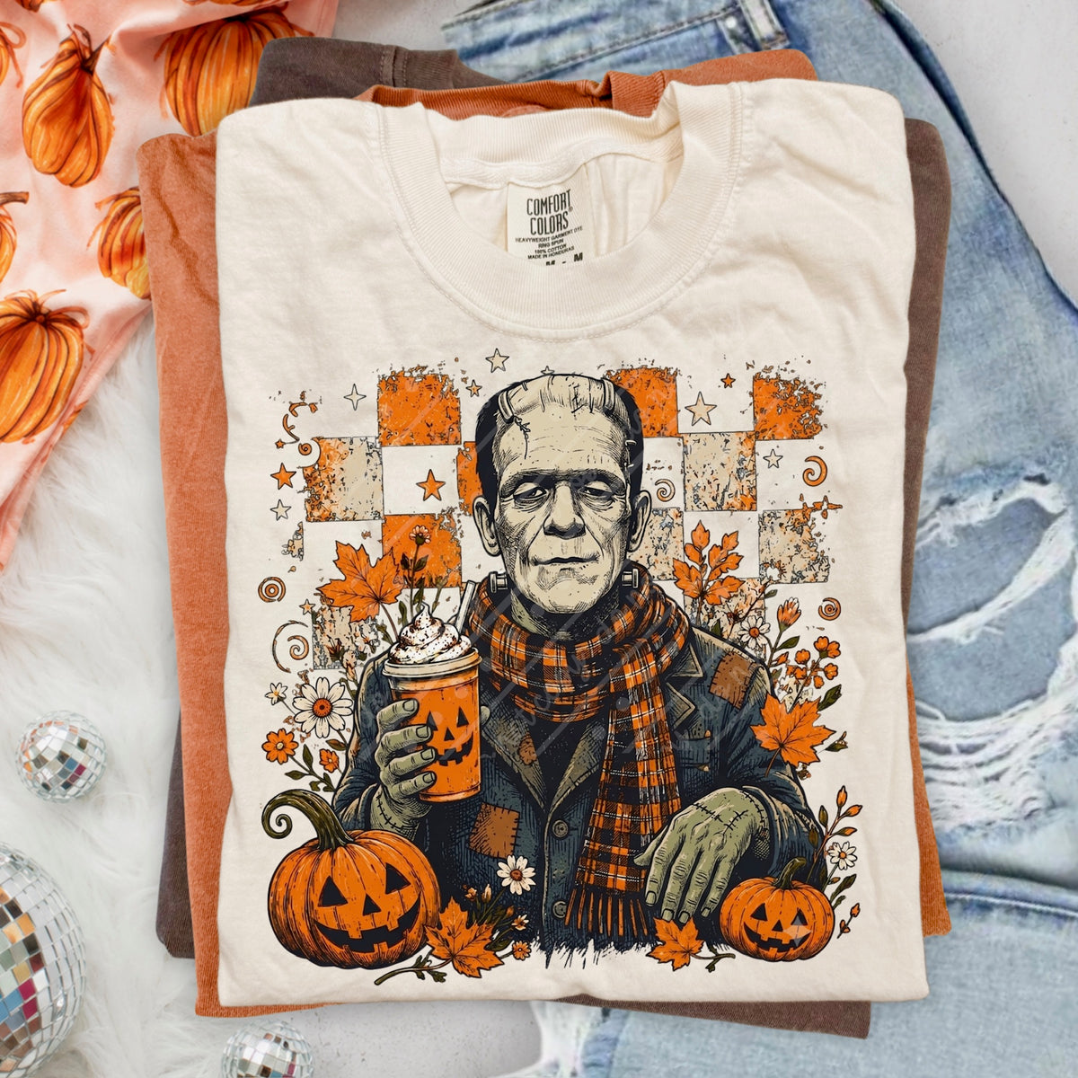 Fall checker frank DTF Transfer