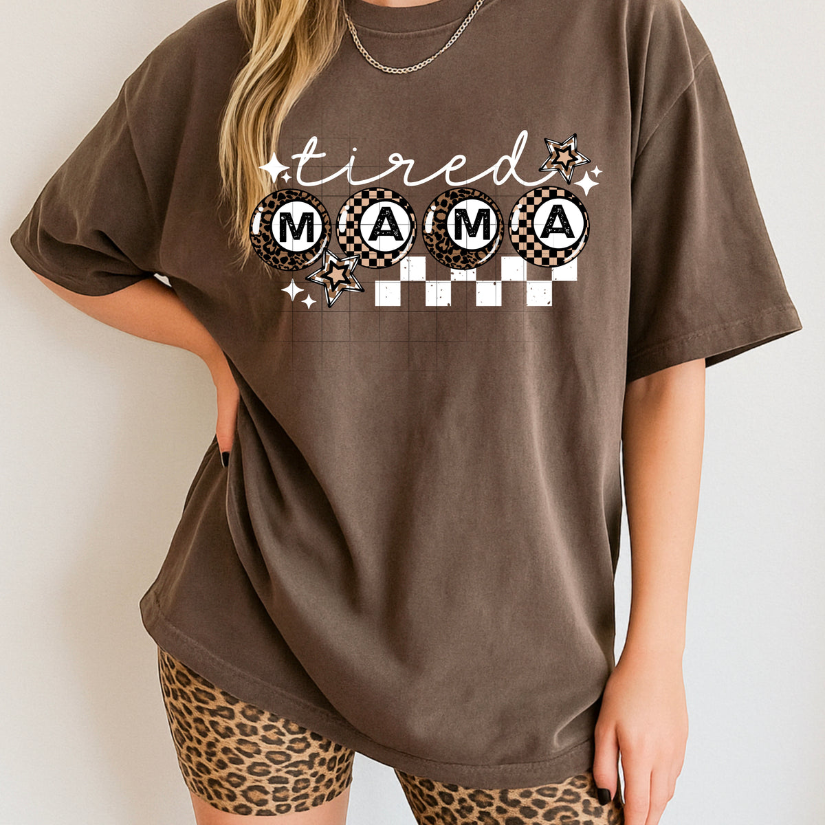 Tired Mama eight balls WHITE CSC DTF Transfer