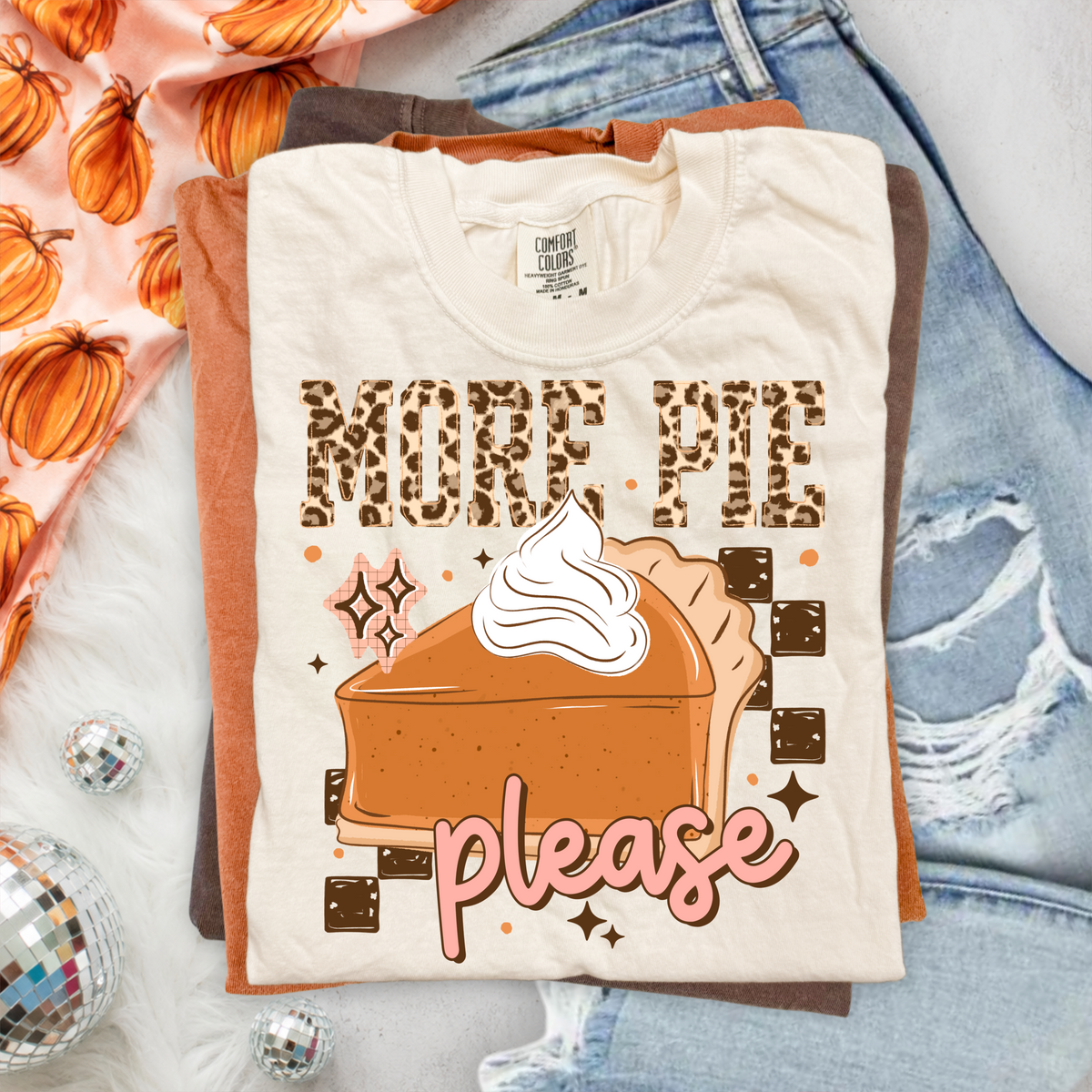 More pie please pink and leopard (Csc) DTF Transfer