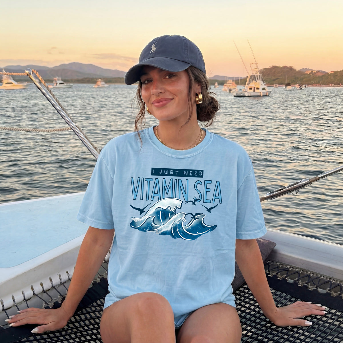 Vitamin Sea wave navy (CSC) DTF Transfer