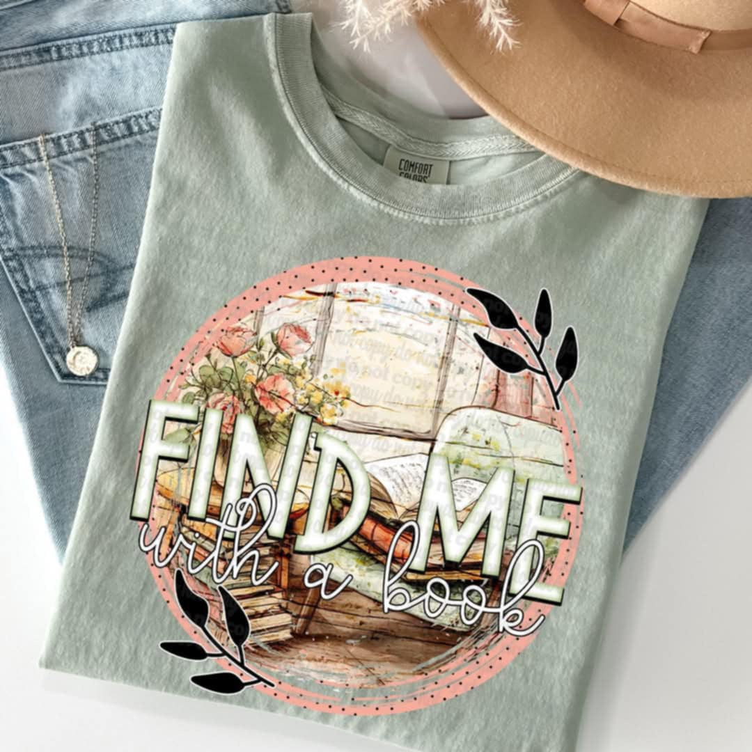 Find me with a book (TTD) 96387 DTF transfer
