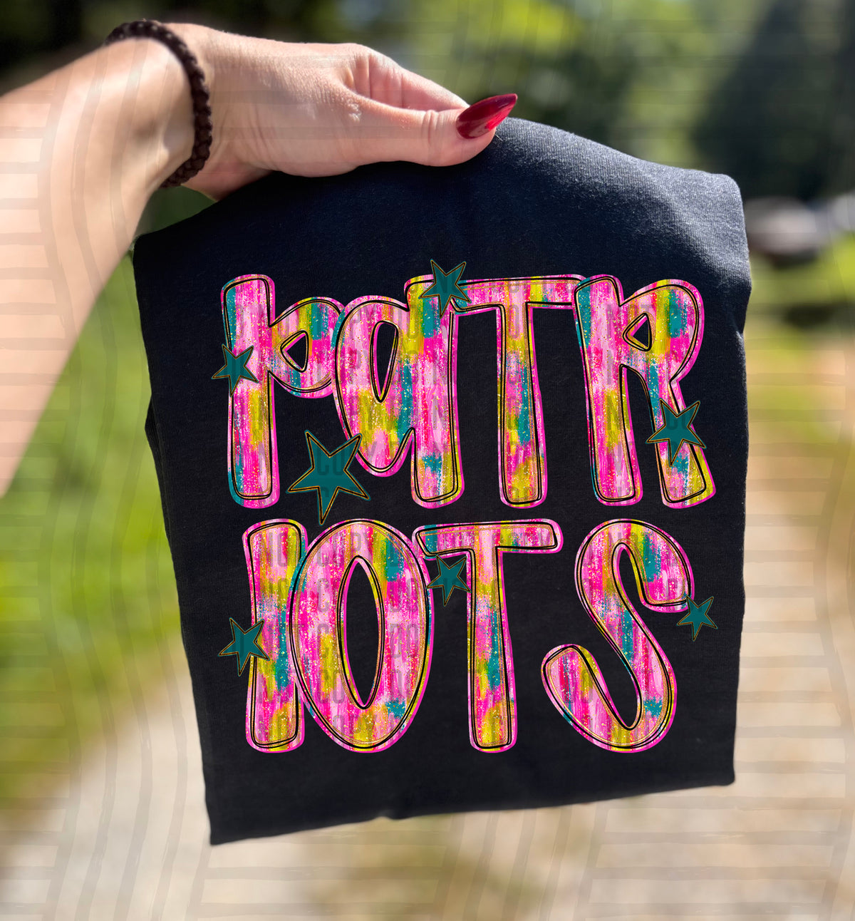Patriots Pink Brushstroke (Caplinger) DTF Transfers