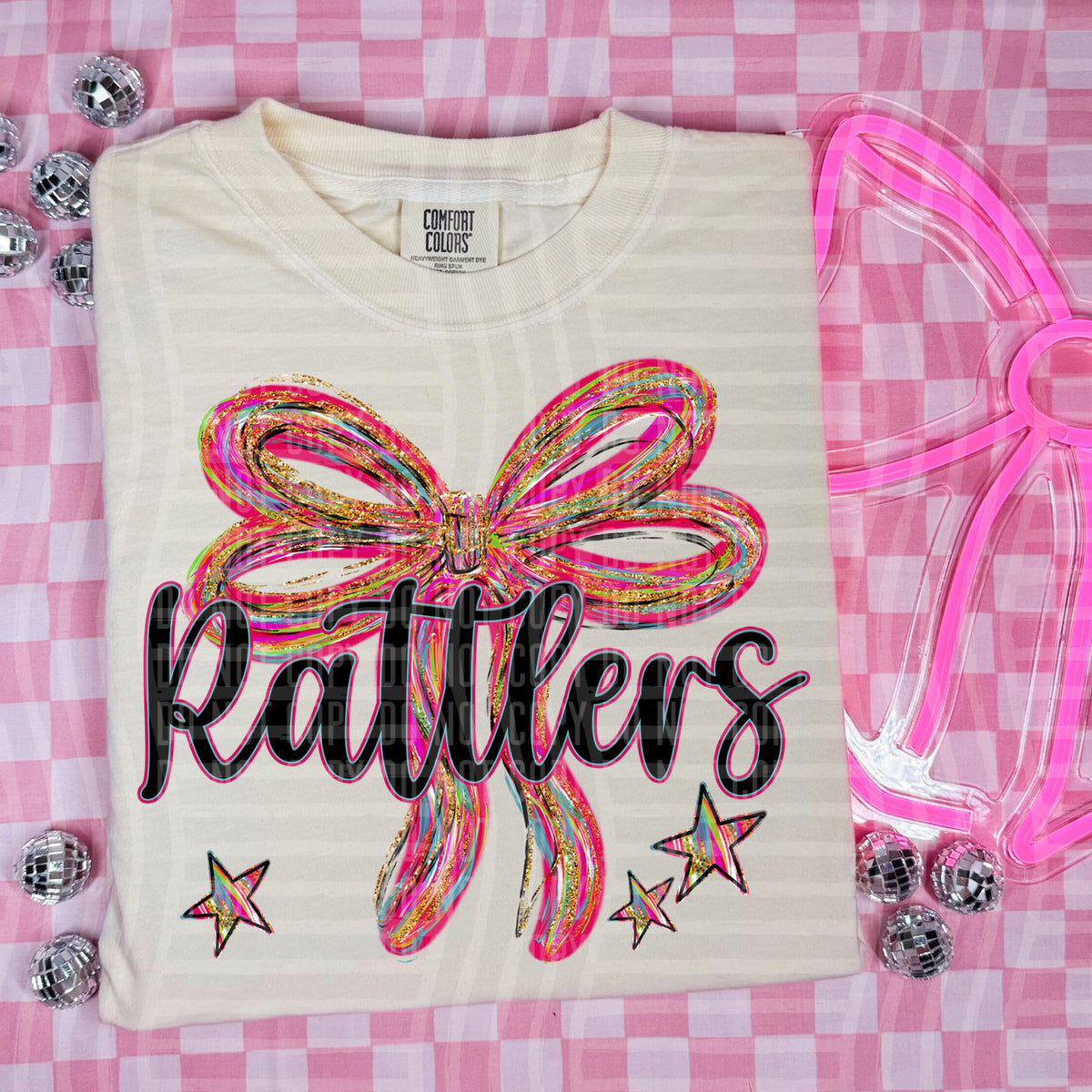 Rattlers Whimsical Bow (caplinger) DTF transfer