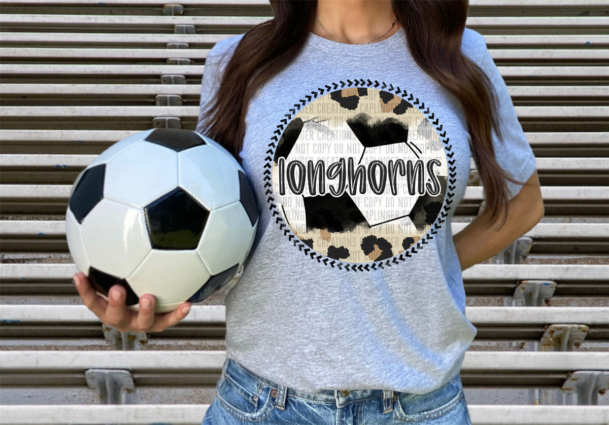 Longhorns soccer background (Caplinger) DTF transfer