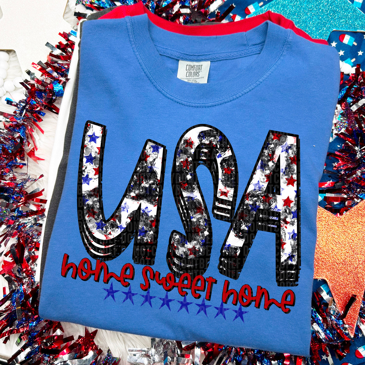 Usa home sweet home 103705 DTF transfer