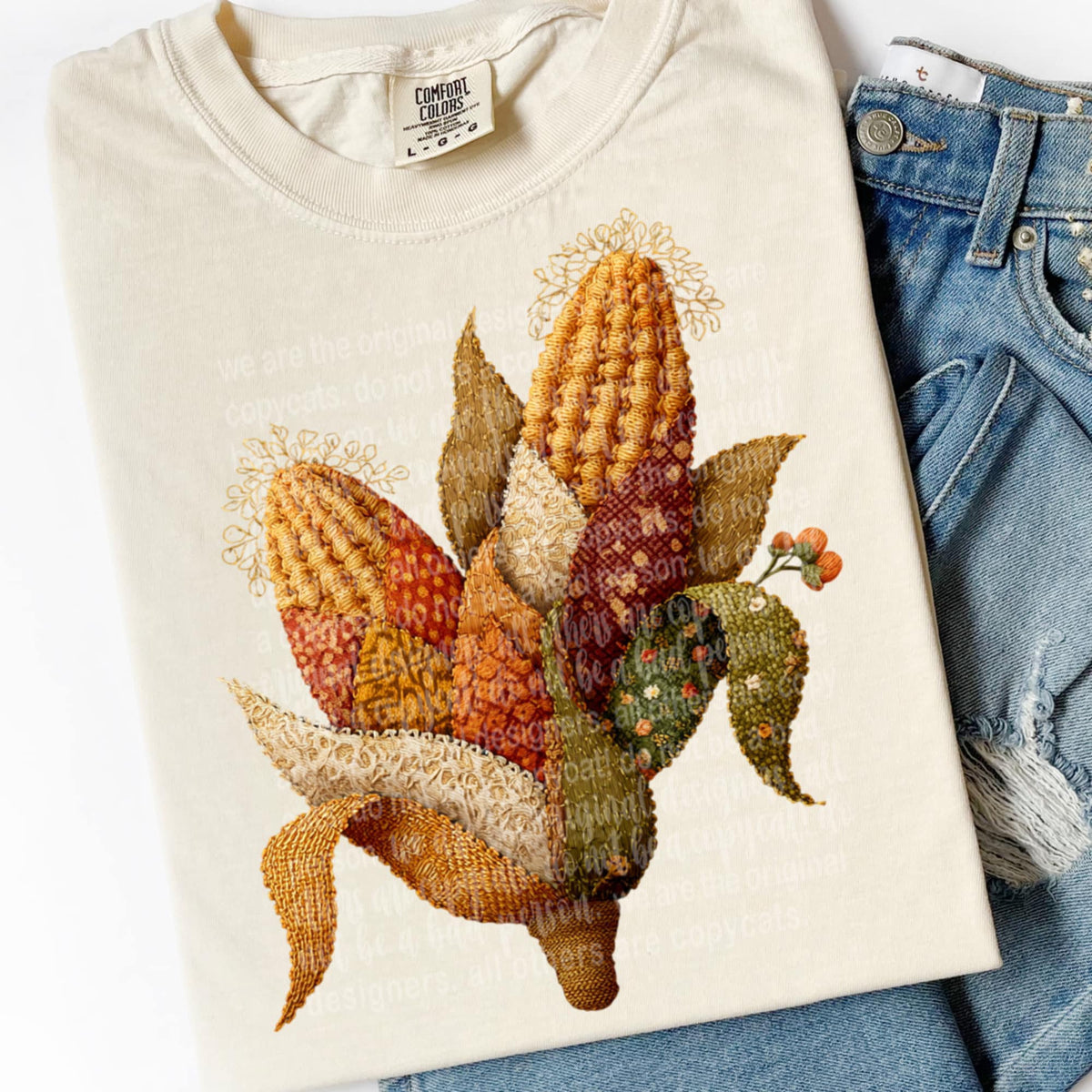 Faux Fabric Corn Husk (TTD) DTF transfer