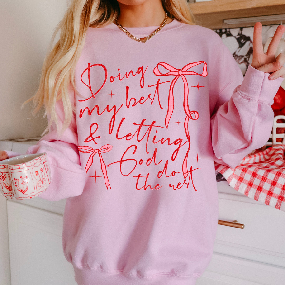 Doing my best & letting god do the rest 95082 DTF transfer