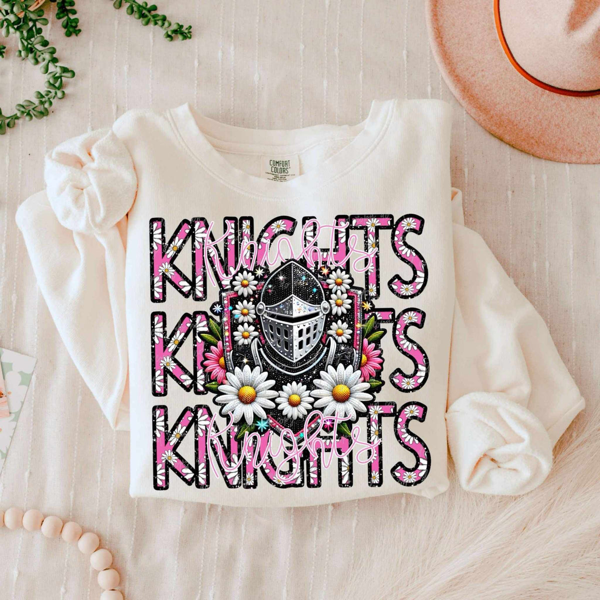 Knights floral stacked 80688 DTF transfer