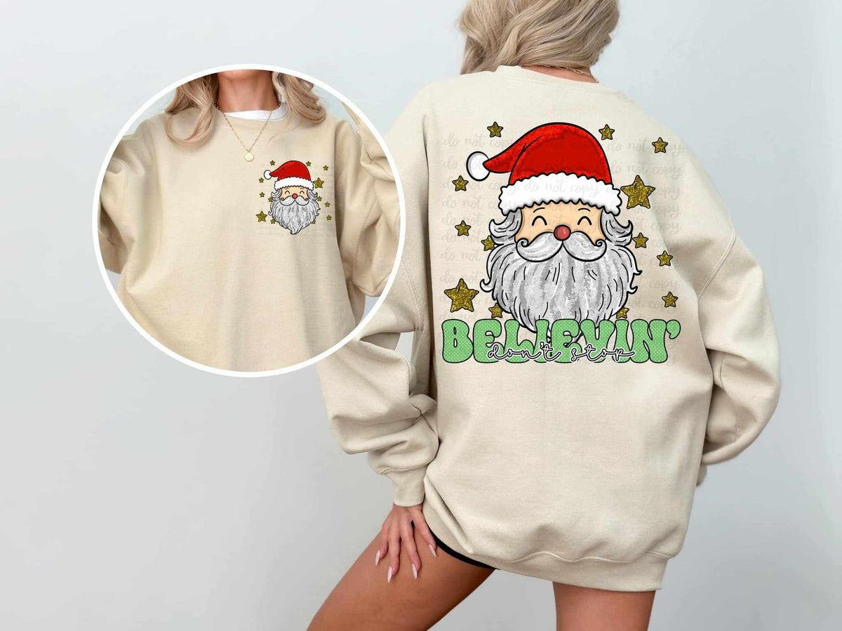 Don’t stop believin’ BACK ONLY 62295 DTF transfer