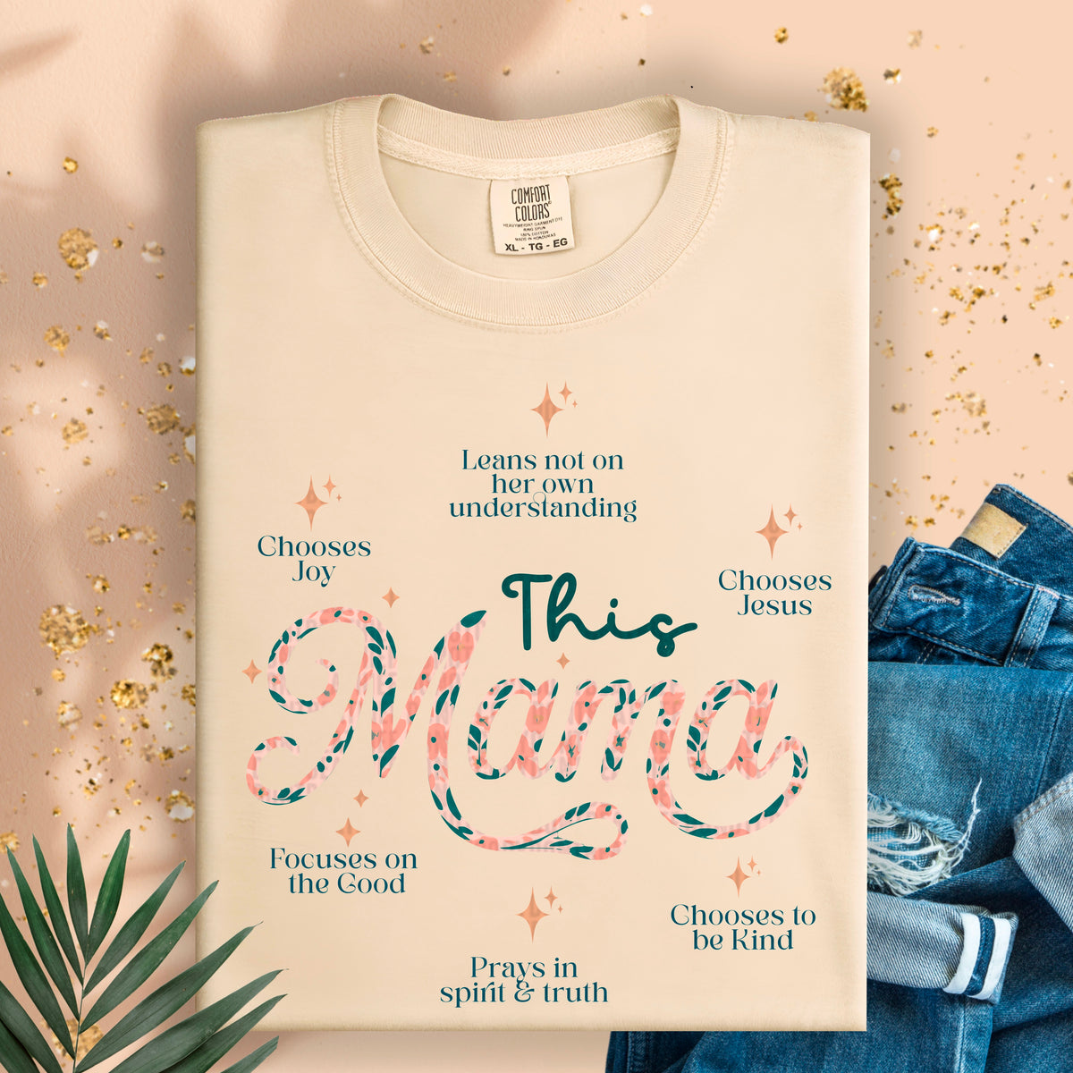 This mama faith sayings 95066 DTF transfer