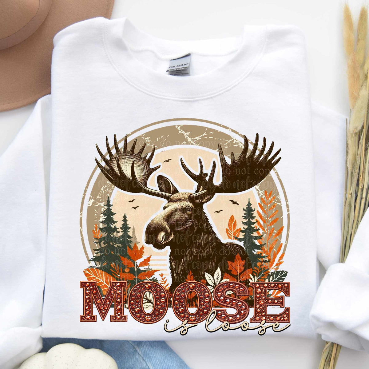 Moose is loose (TDD) 52587 DTF transfer