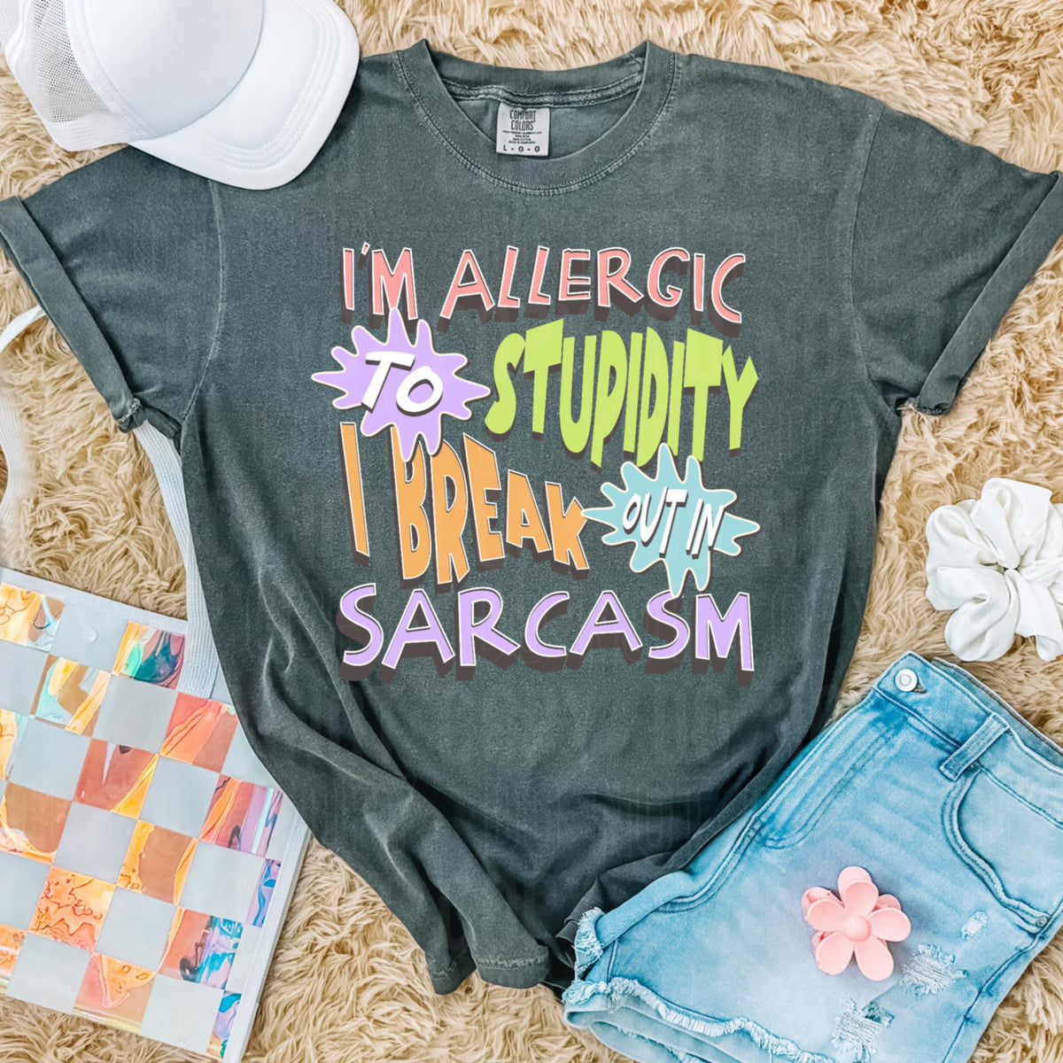 I’m allergic to stupidity (SBB) 92043 DTF transfer
