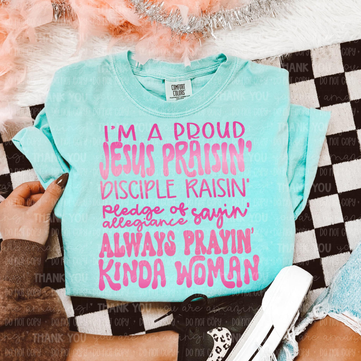 I’m a proud Jesus praise PINK (SAL) 97697 DTF transfer