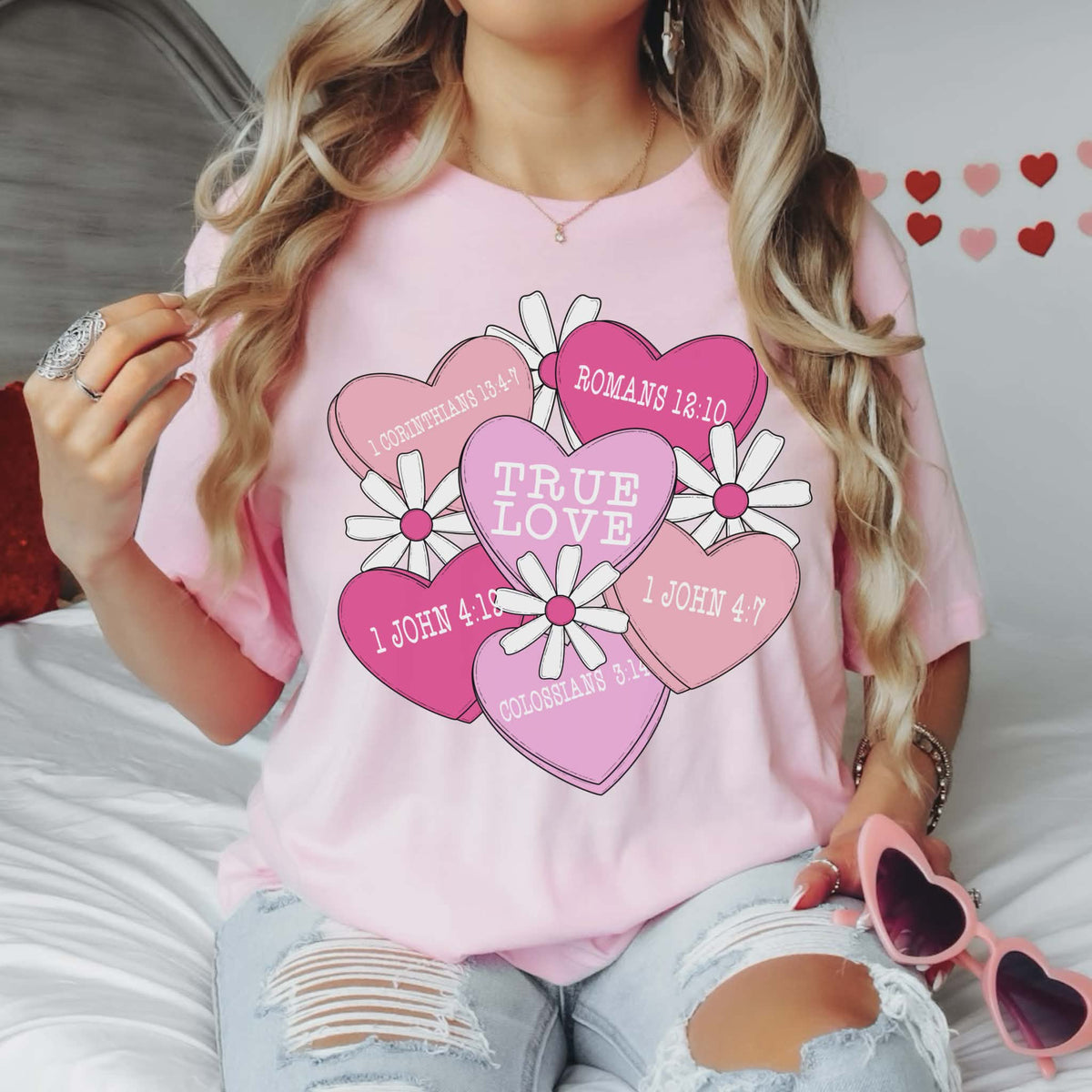 True Love hearts (SAL) DTF transfer