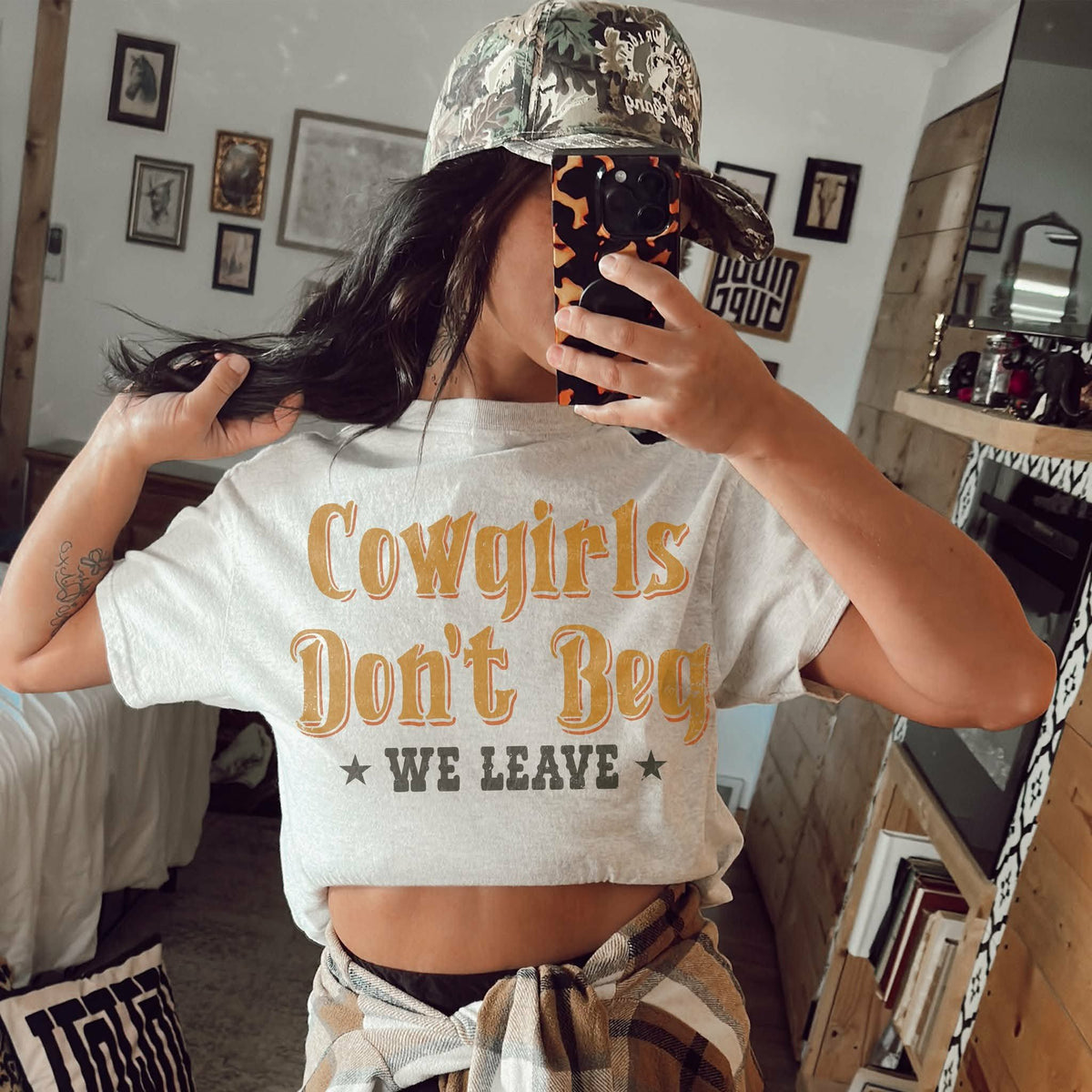 Cowgirls don’t beg we leave (EMD) DTF Transfe