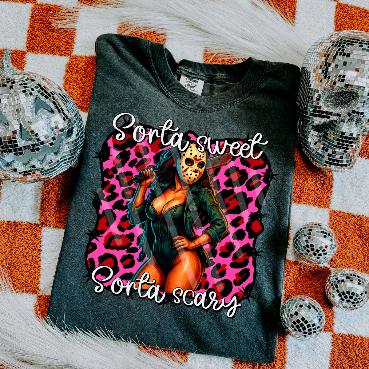 Sorta Sweet Sorta Scary mask (WNDD) 114218 DTF transfer
