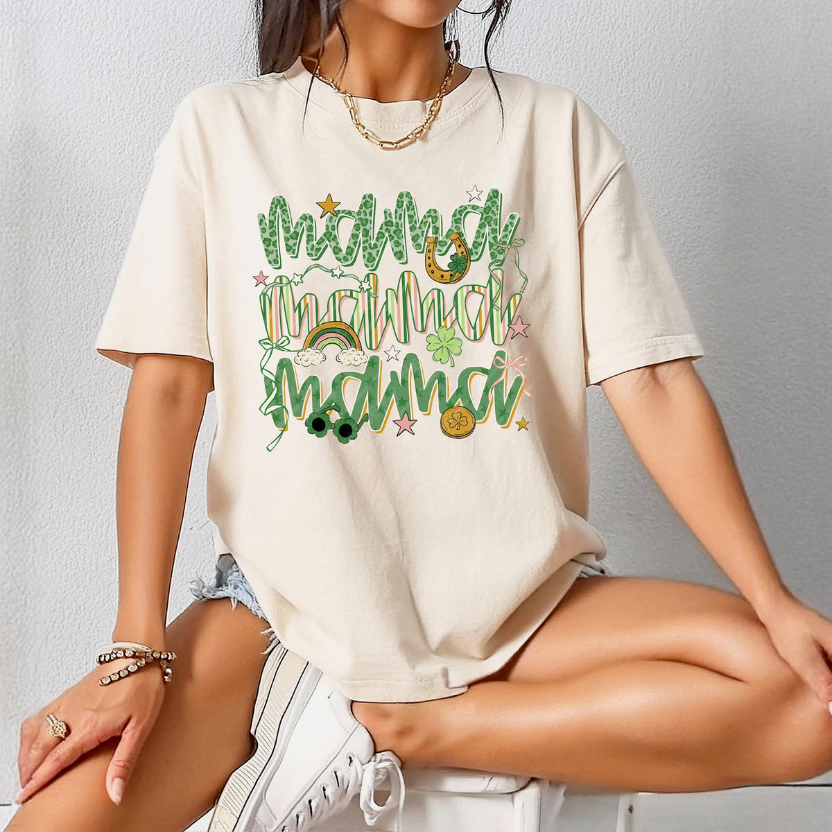 Mama stacked St. Patrick’s day (scarlow) DTF Transfer