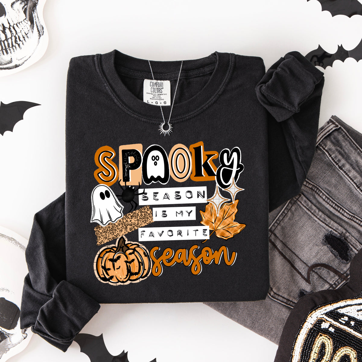 Spooky season is my favorite season white (CSC) DTF Transfer