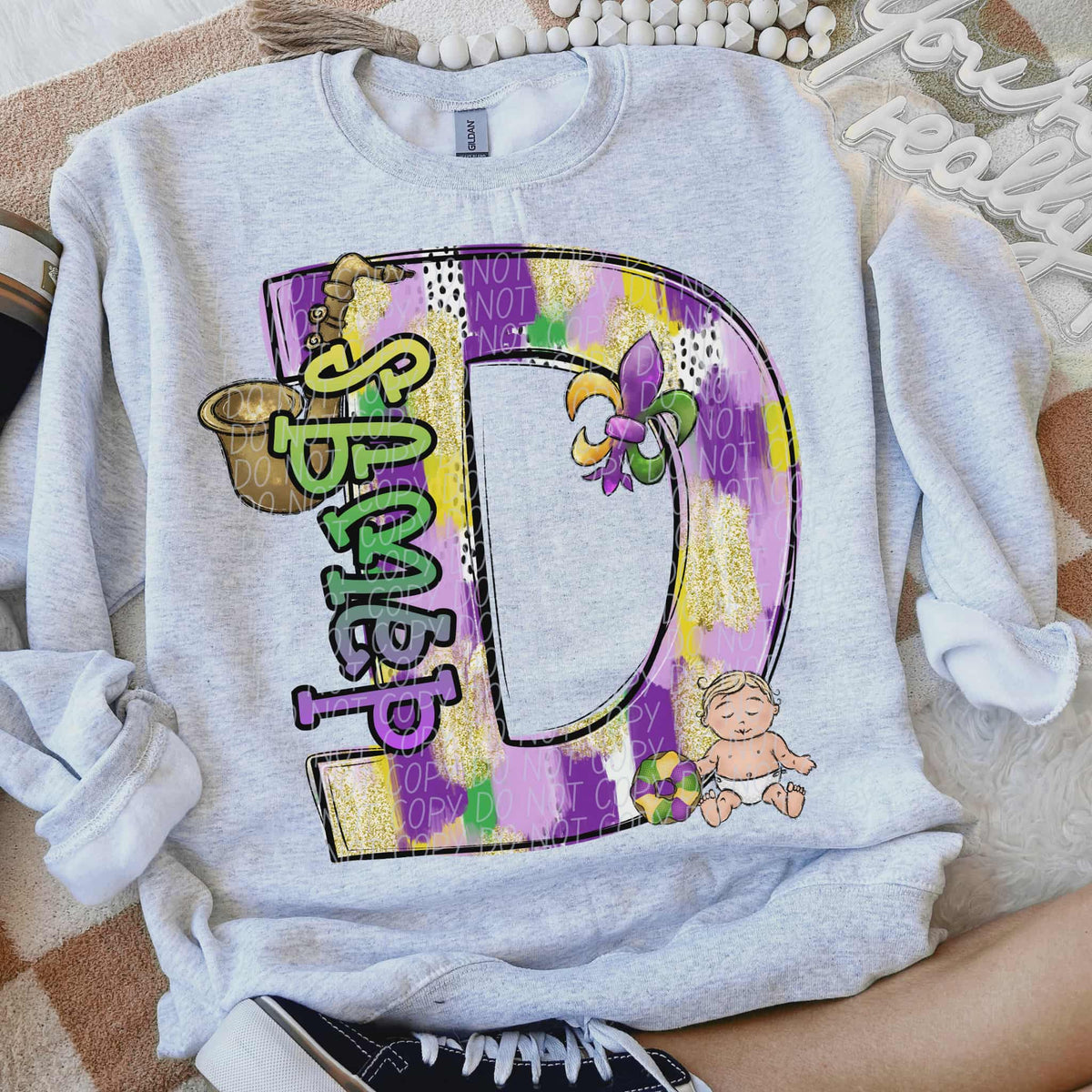 Dawgs Mardi Gras (city) DTF Transfer