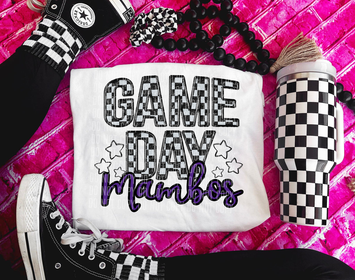 Game Day mambos (purple) 30894 DTF transfers