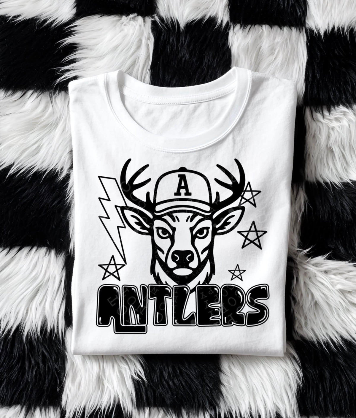 Antlers BLACK (C’s) DTF transfer