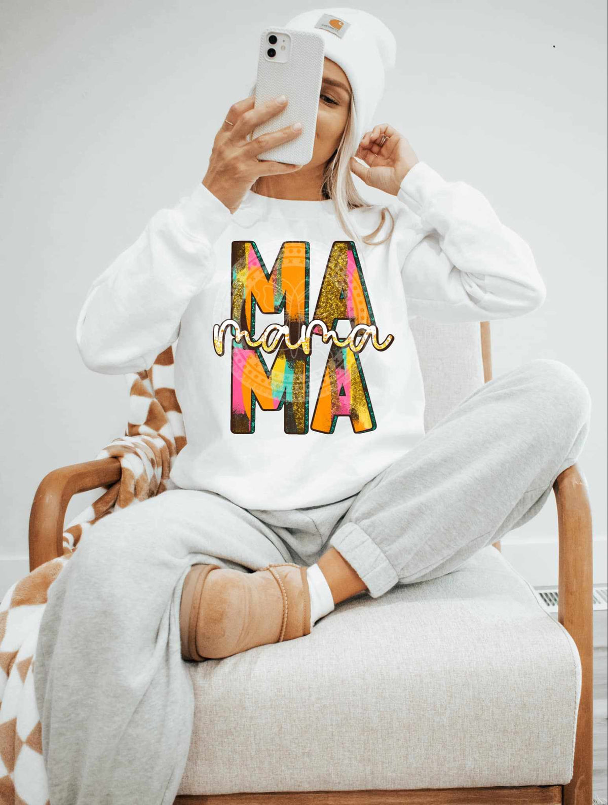 Mama brushstroke (C’s) 84065 DTF transfer