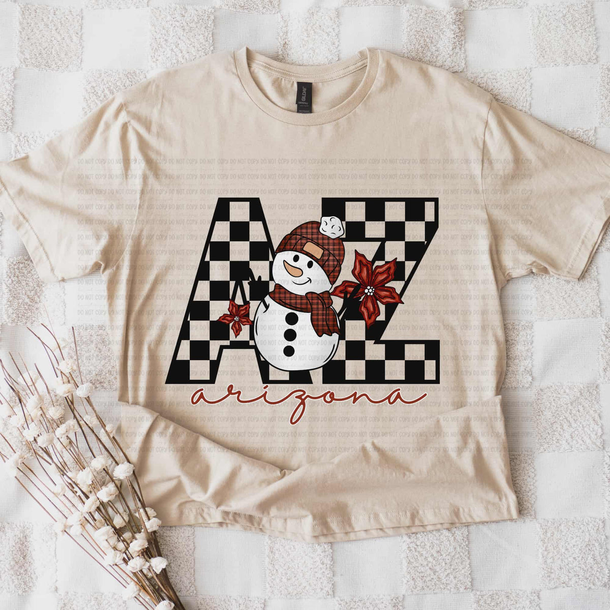 Arizona snowman checker (REVEL) DTF Transfer