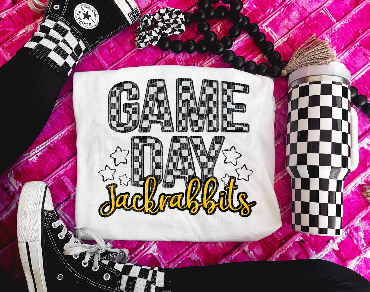 Game Day jackrabbits (yellow) 30900 DTF transfers
