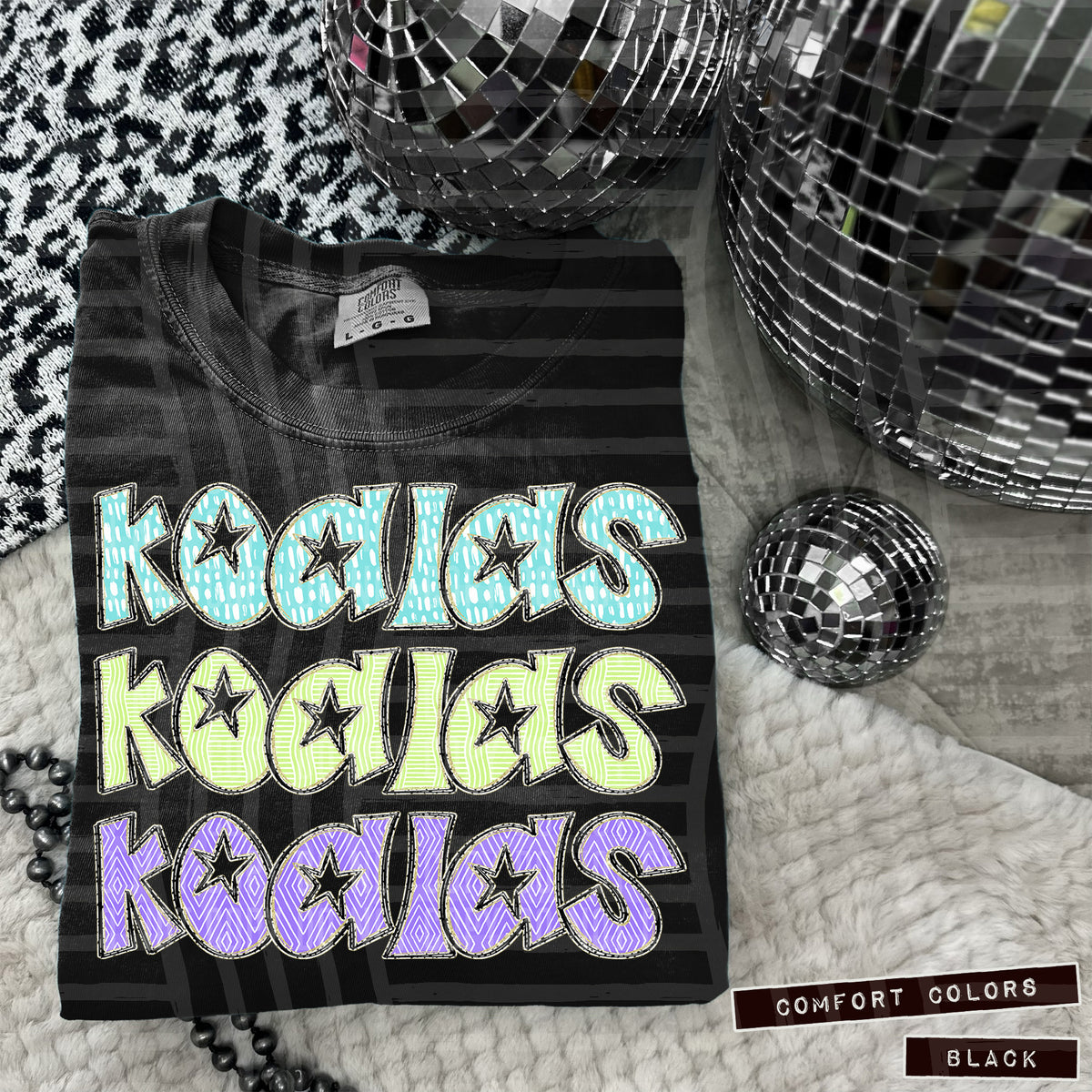 Koalas Pastel Star Stacked (Caplinger) 101625 DTF transfer