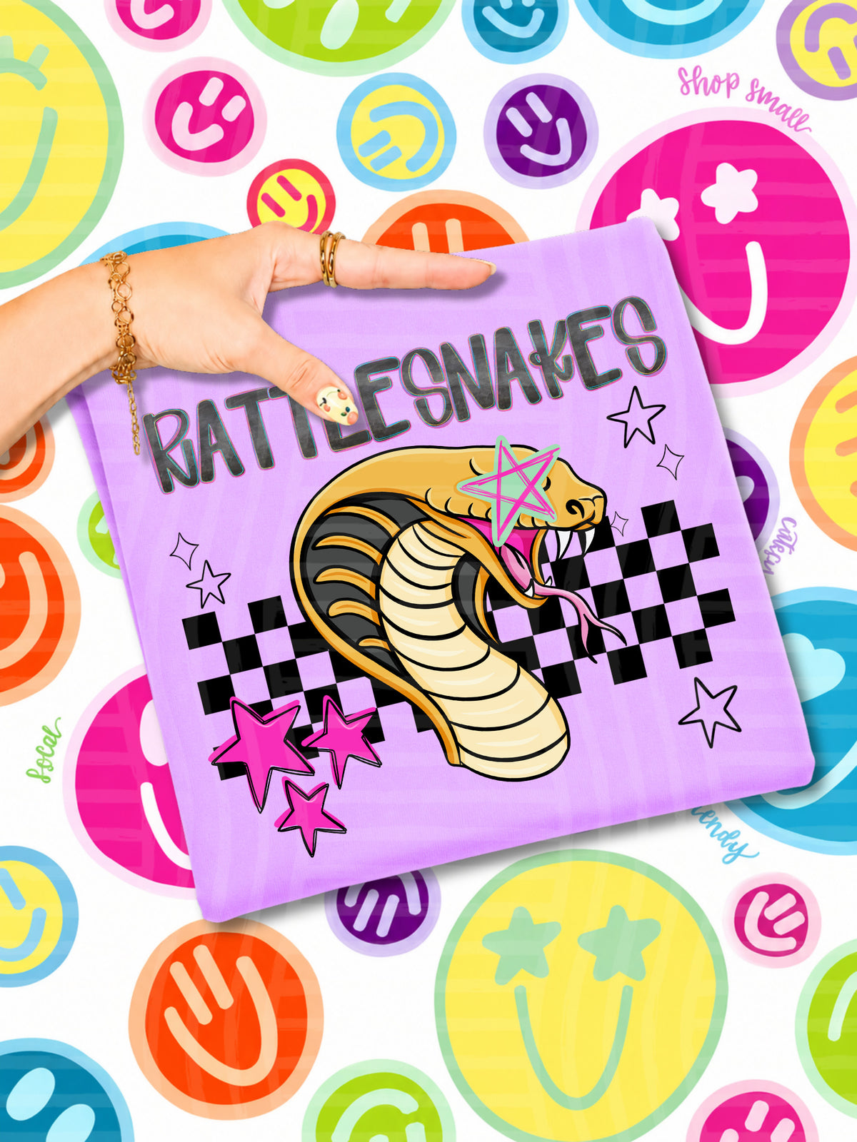 rattlesnakes starry eyed checks (CAPLINGER) DTF Transfer