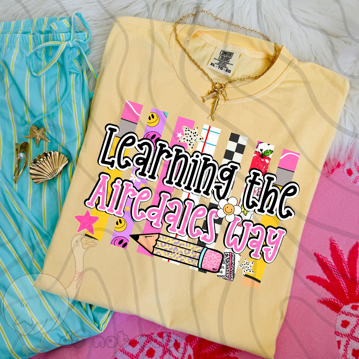 Learning the airedales way school stripes (DKD) DTF Transfer
