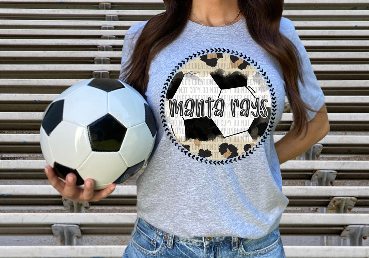Manta Rays soccer background (Caplinger) DTF transfer