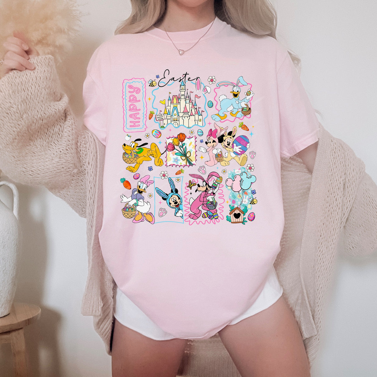 Mouse Easter collage DTF Transfer