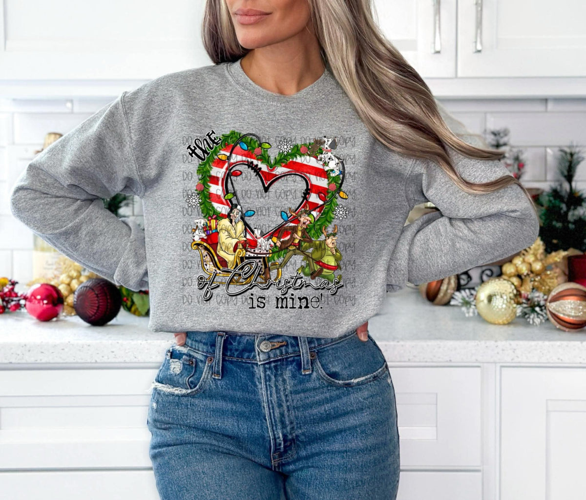 The Heart of Christmas dalmation (SSD) DTF transfer