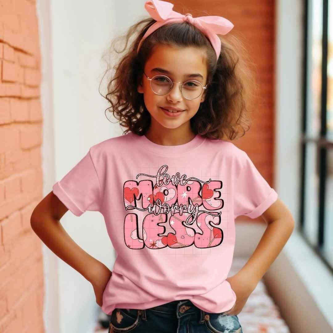Love more worry less (PH) 79771 DTF transfer