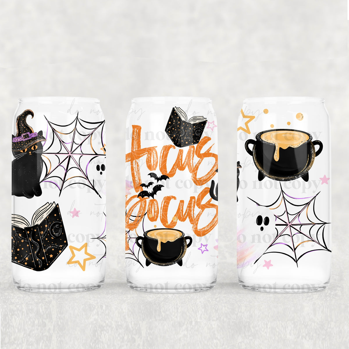 HP cat cauldron book (exclusive) UV DTF WRAP