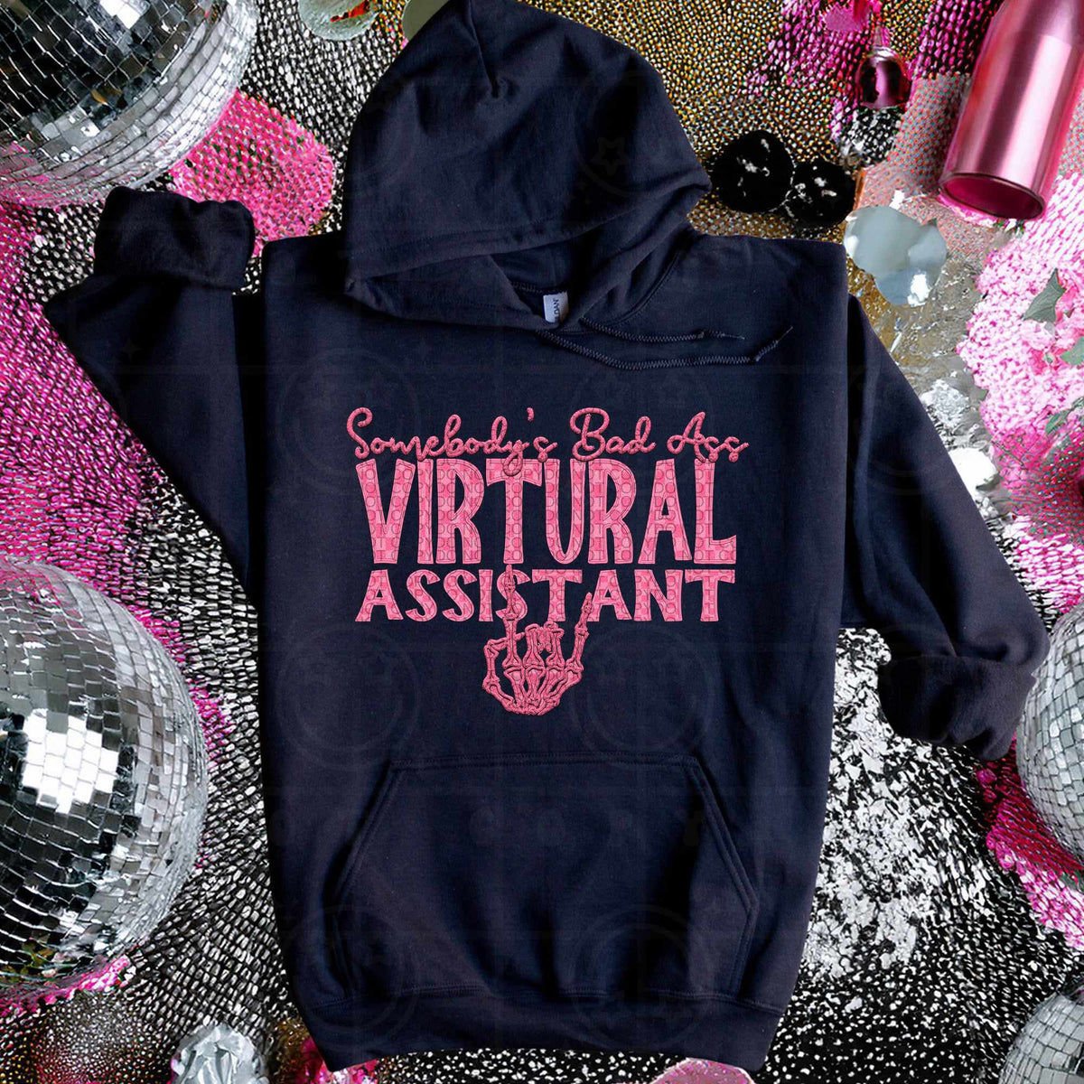 Somebody’s bad ass virtual assistant pink (HW) 75206 DTF transfer