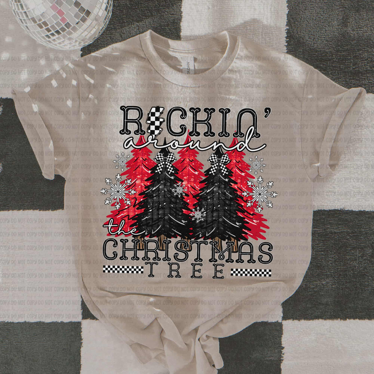 Rockin around the Christmas Tree REVEL DTF Transfer