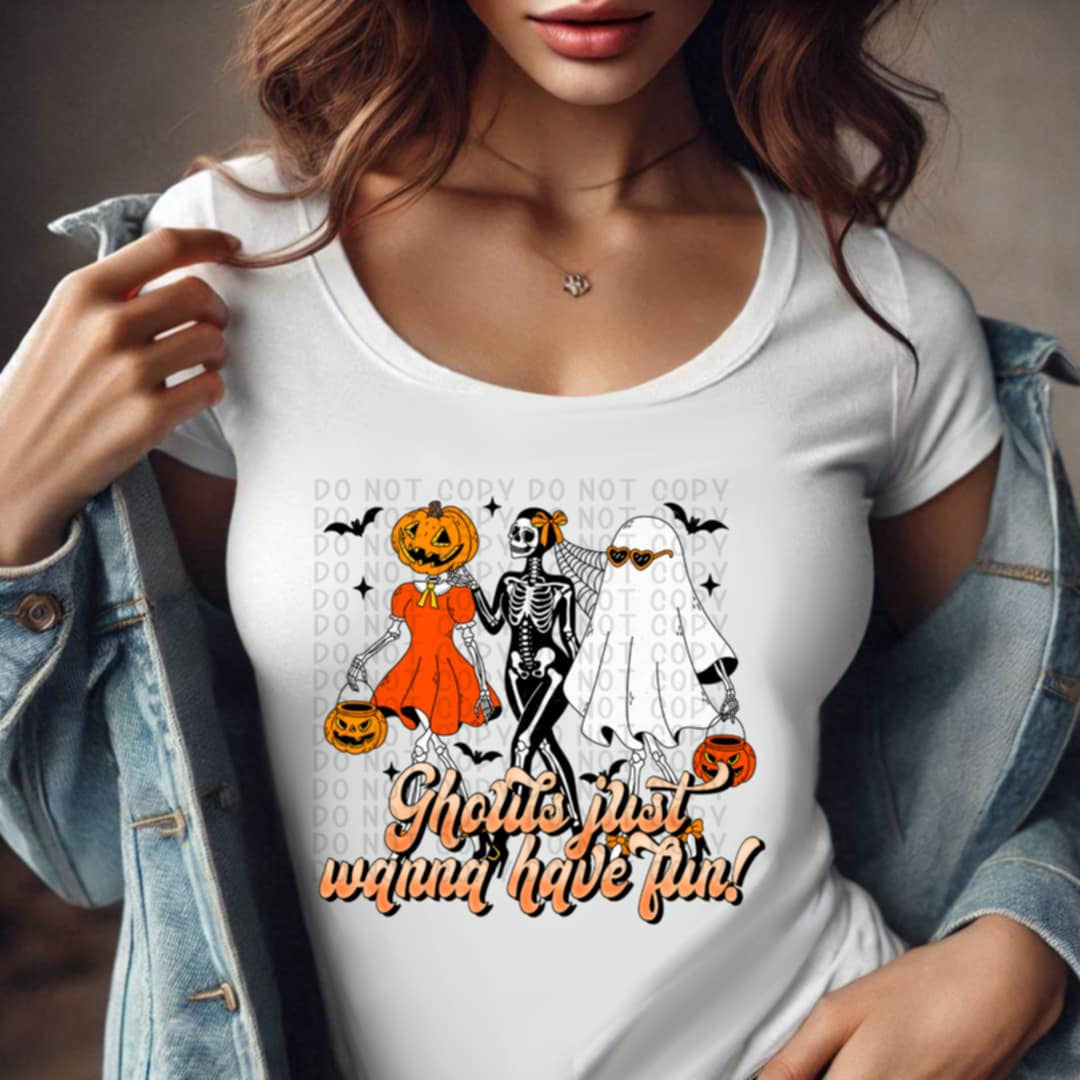 Ghouls just wanna have fun 93446 DTF transfer
