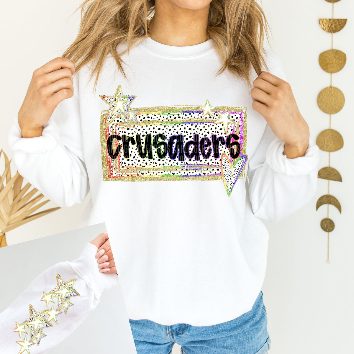 Crusaders dalmatian rainbow (Caplinger) 87913 DTF transfer