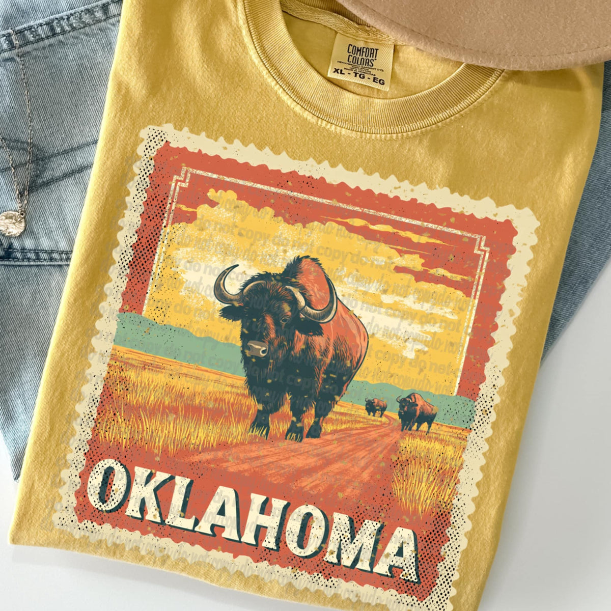 Oklahoma State Stamp (TTD) 99080 DTF transfer