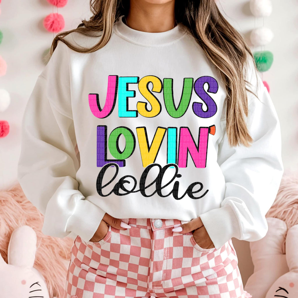 Jesus lovin lollie (SDD) 96098 DTF transfer