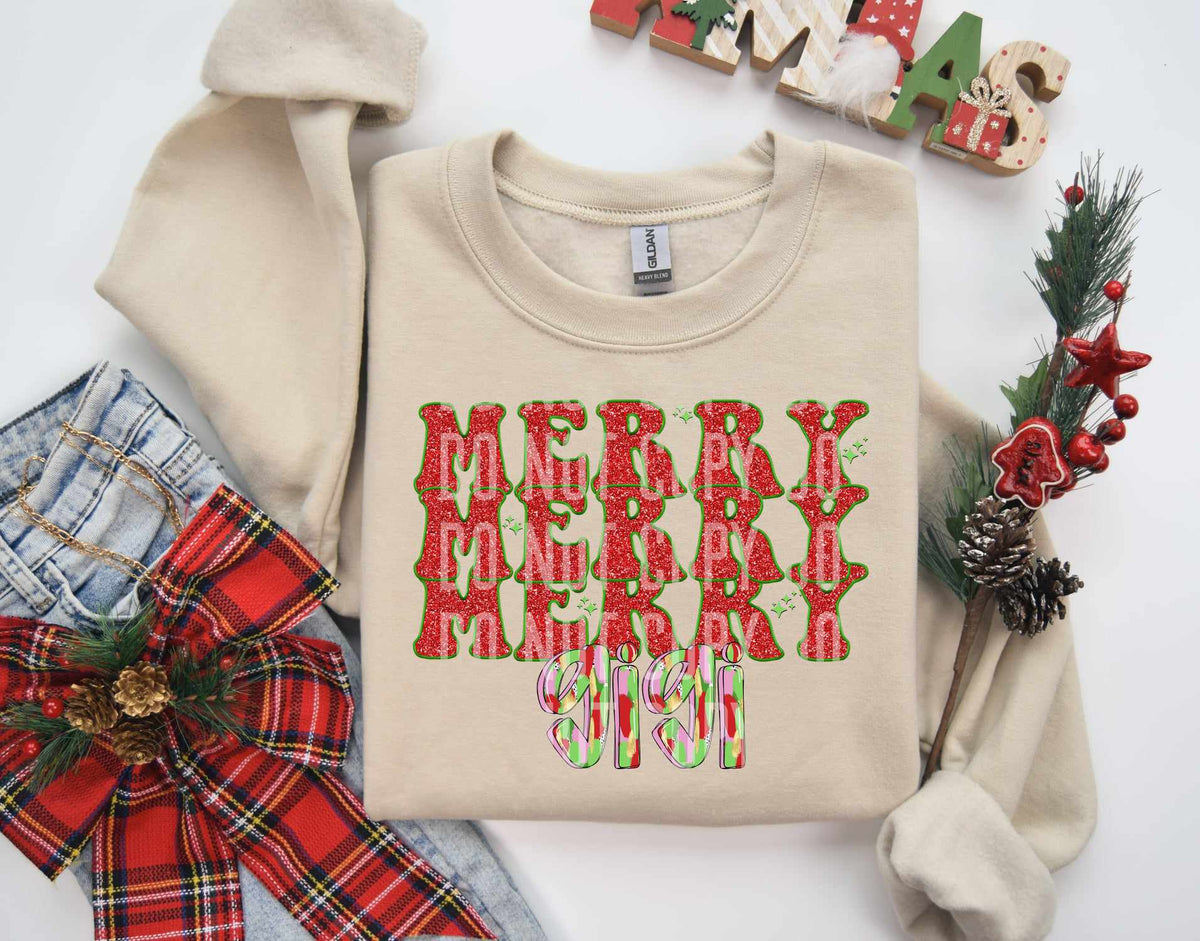 Merry Gigi stacked (caplinger) 70093 DTF transfer