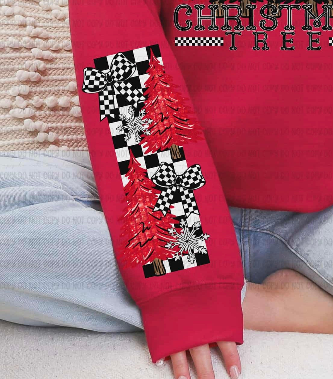 Rockin around the Christmas Tree SLEEVE REVEL DTF Transfer