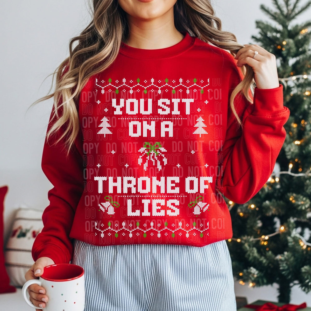 Throne of Lies Christmas Sweater (SBB) DTF Transfer