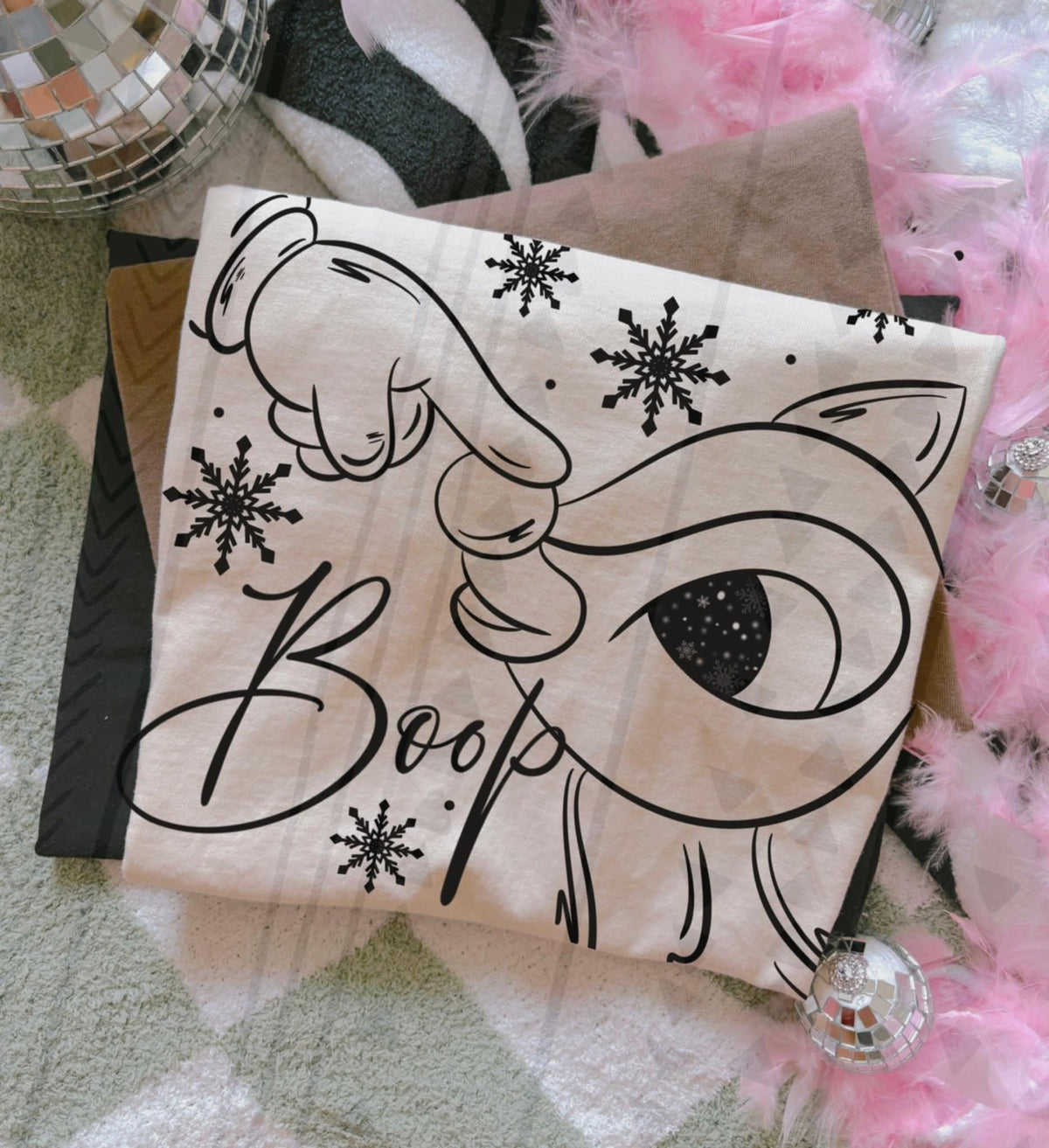 Boop reindeer TGG DTF transfer