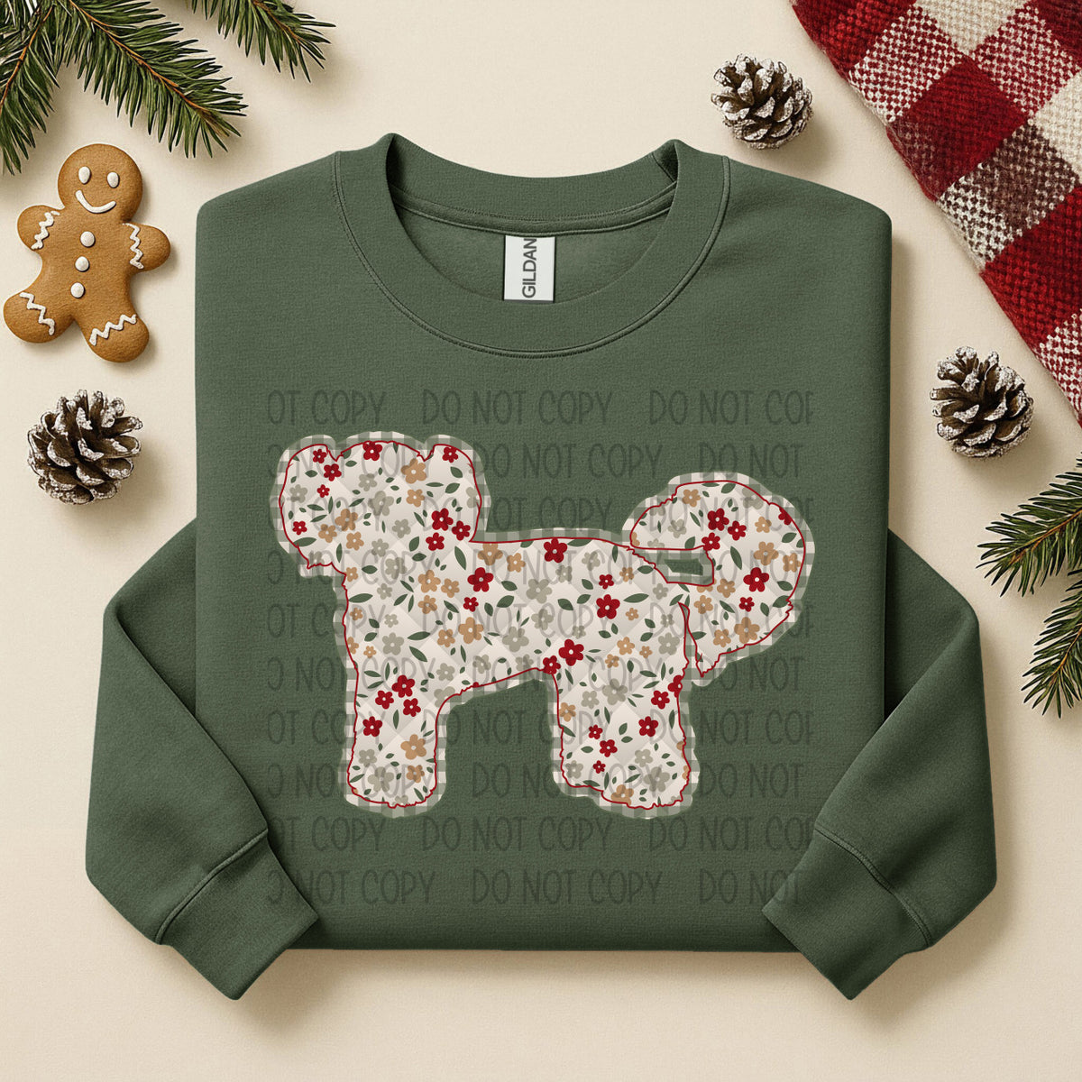 Shih Poo Floral (SWD) DTF TRANSFER